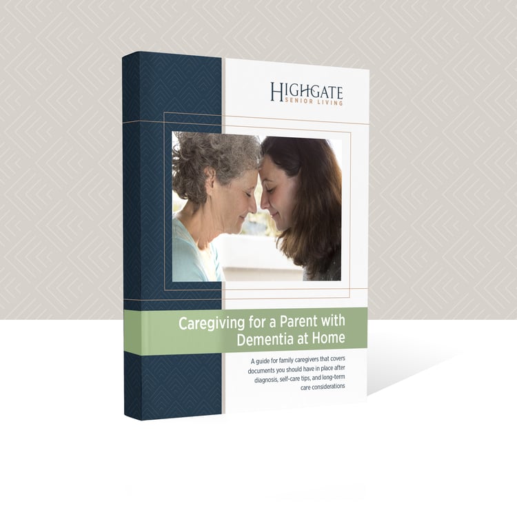 Caring for a Parent with Dementia at Home | Highgate Senior Living