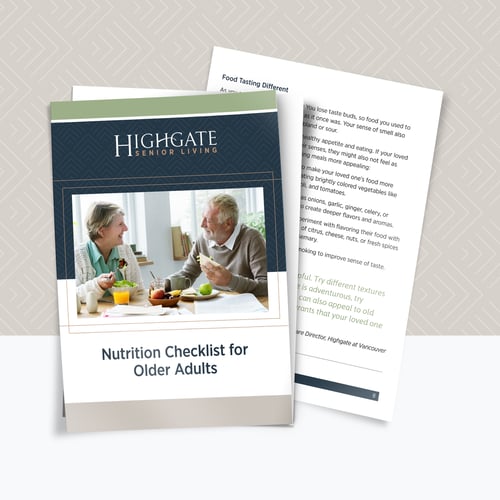 Nutrition Checklist for Older Adults