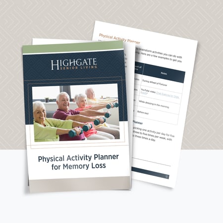 Physical Activity Planner for Memory Loss