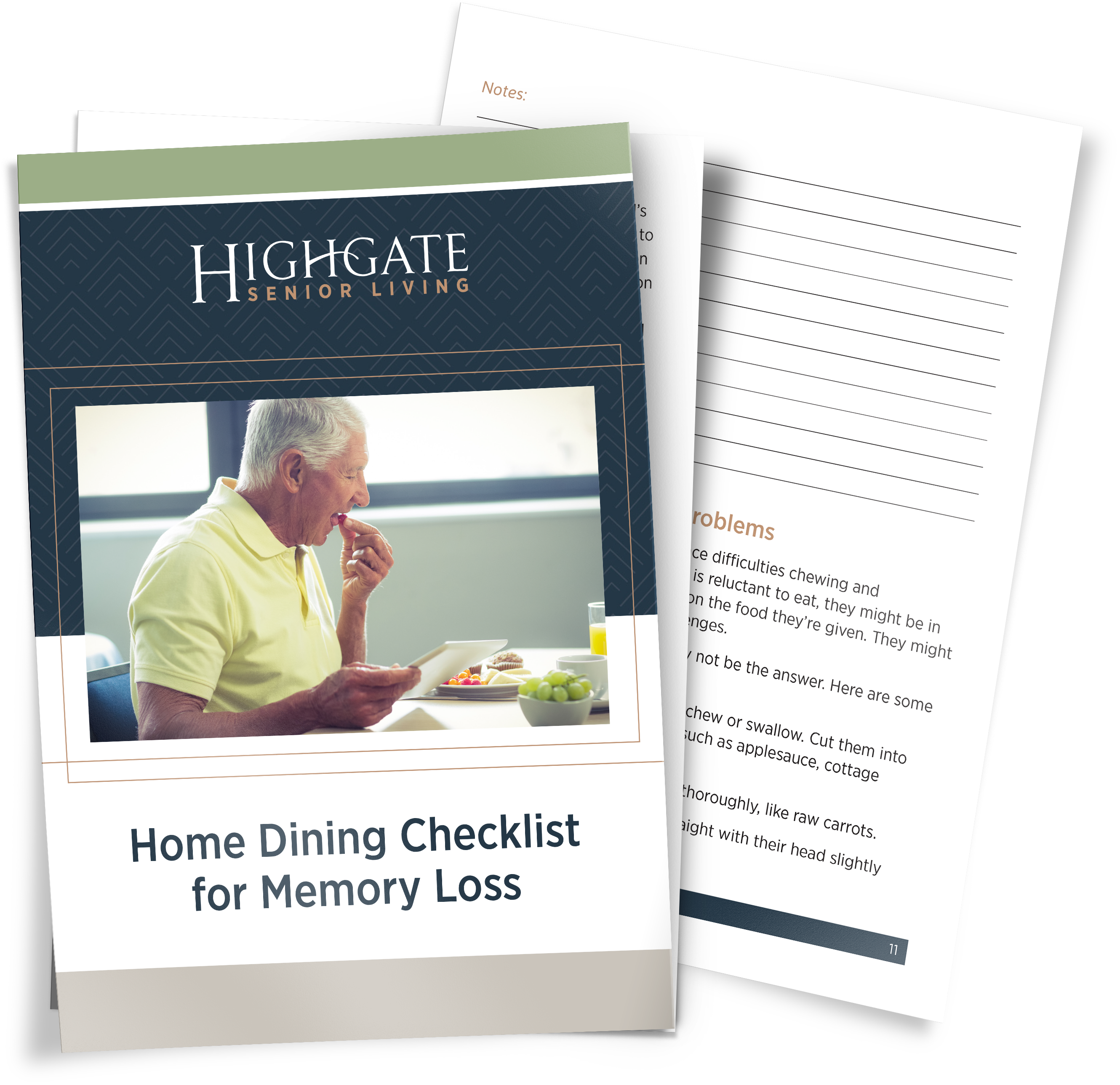Home Dining Checklist for Memory Loss